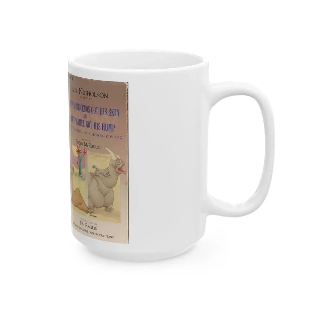 HOW THE RHINOCEROS GOT HIS SKIN AND HOW THE CAMEL GOT HIS HUMP (VHS COVER) - White Coffee Mug - Go Mug Yourself
