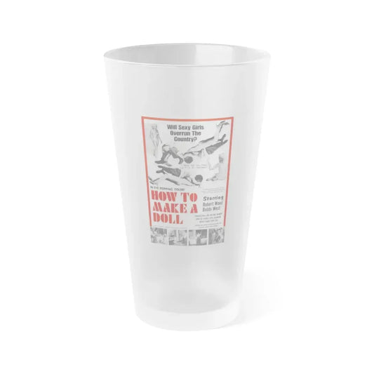 HOW TO MAKE A DOLL 1968 Movie Poster - Frosted Pint Glass 16oz 16oz Frosted - Go Mug Yourself