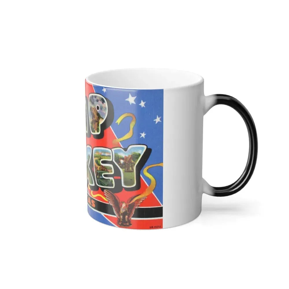 Howdy from Camp Maxey Texas (Greeting Postcards) Color Changing Mug 11oz - Go Mug Yourself