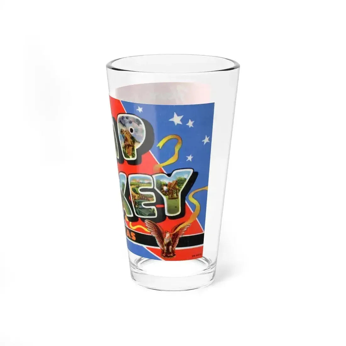 Howdy from Camp Maxey Texas (Greeting Postcards) Pint Glass 16oz - Go Mug Yourself