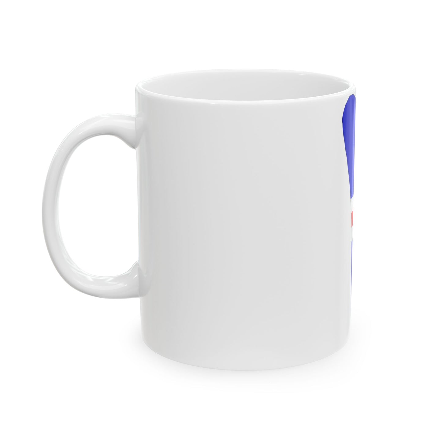 Howland Island flag map local (United States) White Coffee Mug-Go Mug Yourself