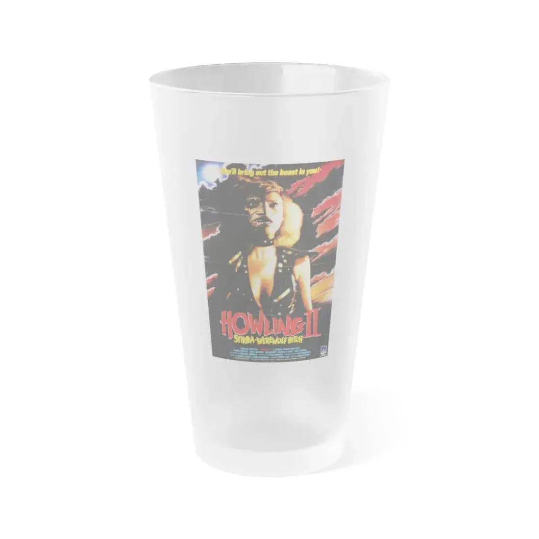 HOWLING II (2) 1985 Movie Poster - Frosted Pint Glass 16oz 16oz Frosted - Go Mug Yourself