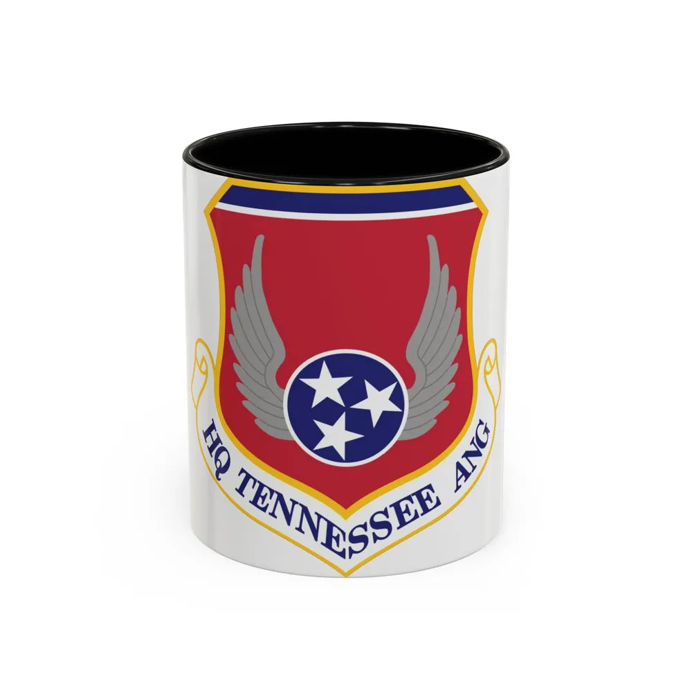 HQ Tennessee Air National Guard (U.S. Air Force) Accent Coffee Mug 11oz Black - Go Mug Yourself