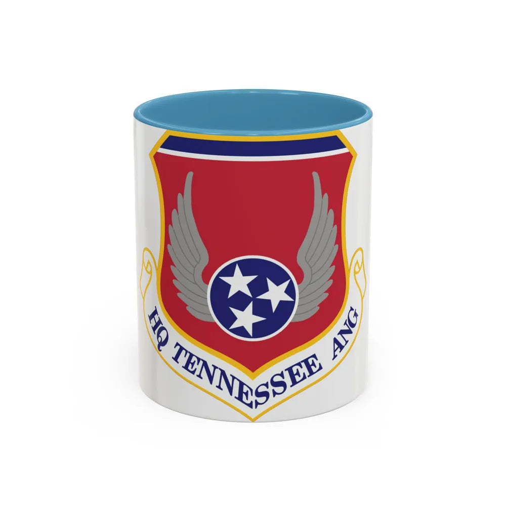 HQ Tennessee Air National Guard (U.S. Air Force) Accent Coffee Mug 11oz Light Blue - Go Mug Yourself