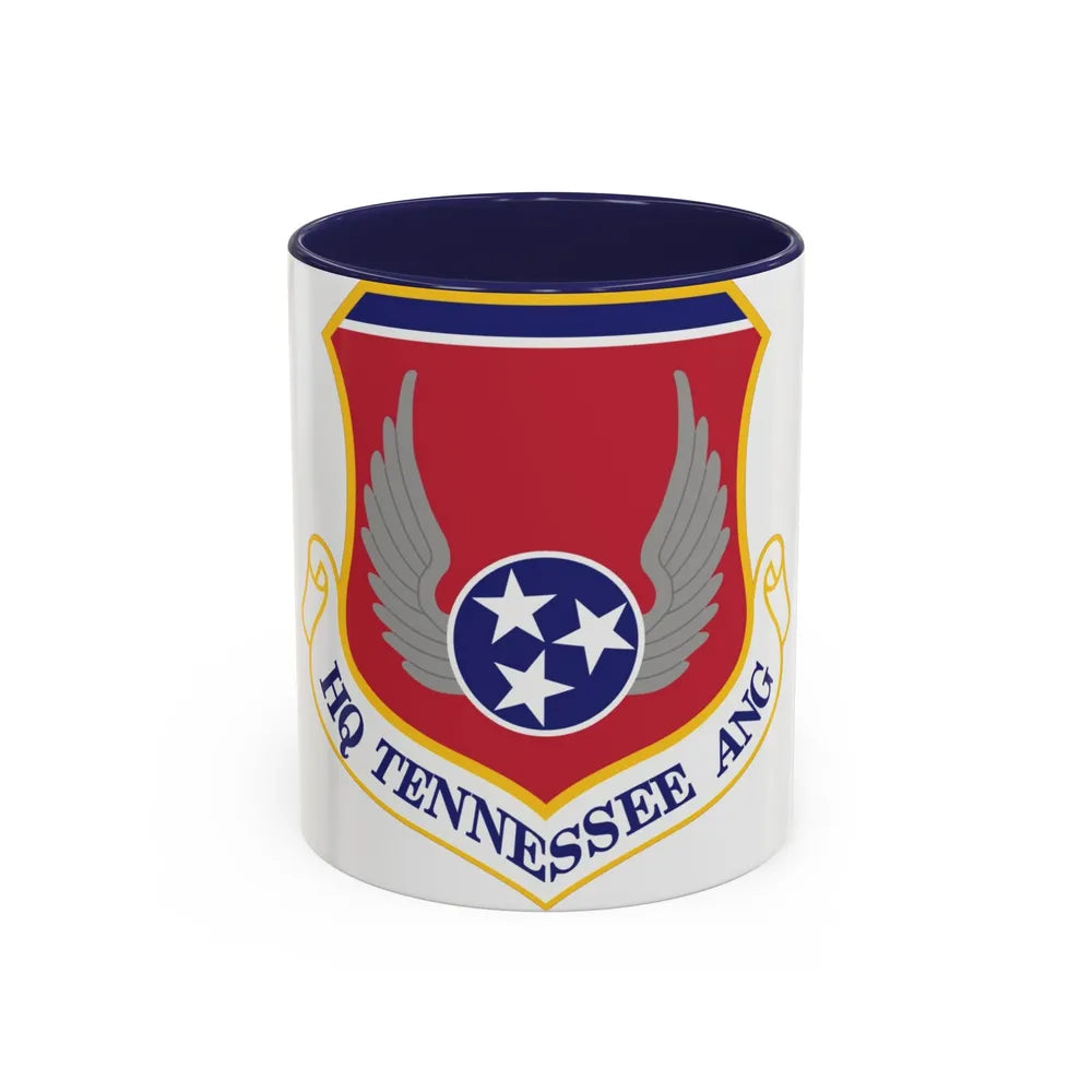 HQ Tennessee Air National Guard (U.S. Air Force) Accent Coffee Mug 11oz Navy - Go Mug Yourself