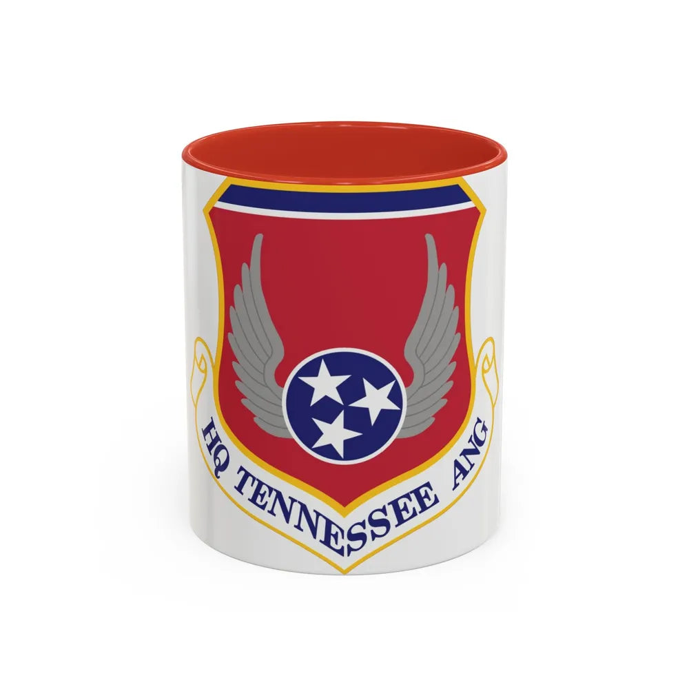 HQ Tennessee Air National Guard (U.S. Air Force) Accent Coffee Mug 11oz Red - Go Mug Yourself