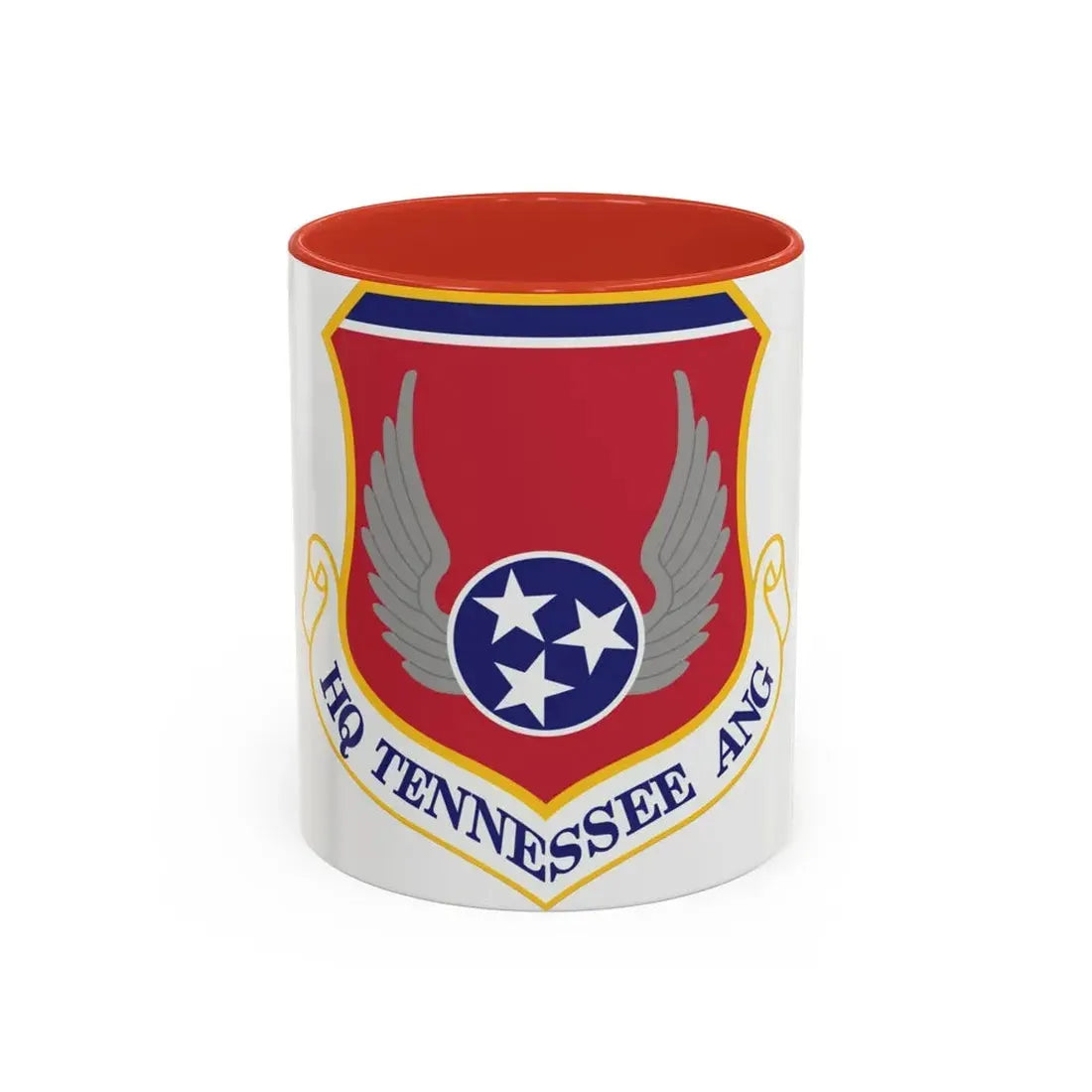 HQ Tennessee Air National Guard (U.S. Air Force) Accent Coffee Mug 11oz Red - Go Mug Yourself