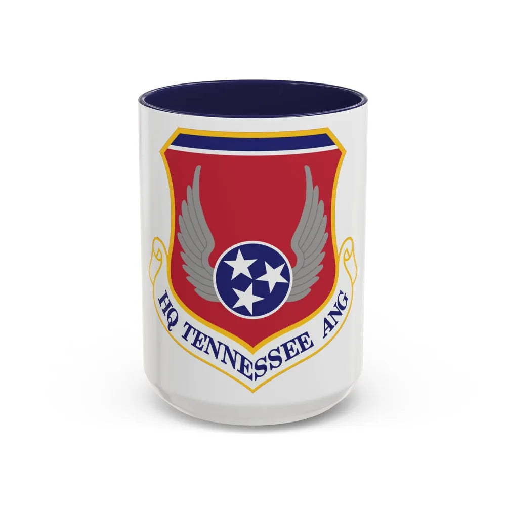 HQ Tennessee Air National Guard (U.S. Air Force) Accent Coffee Mug 15oz Navy - Go Mug Yourself