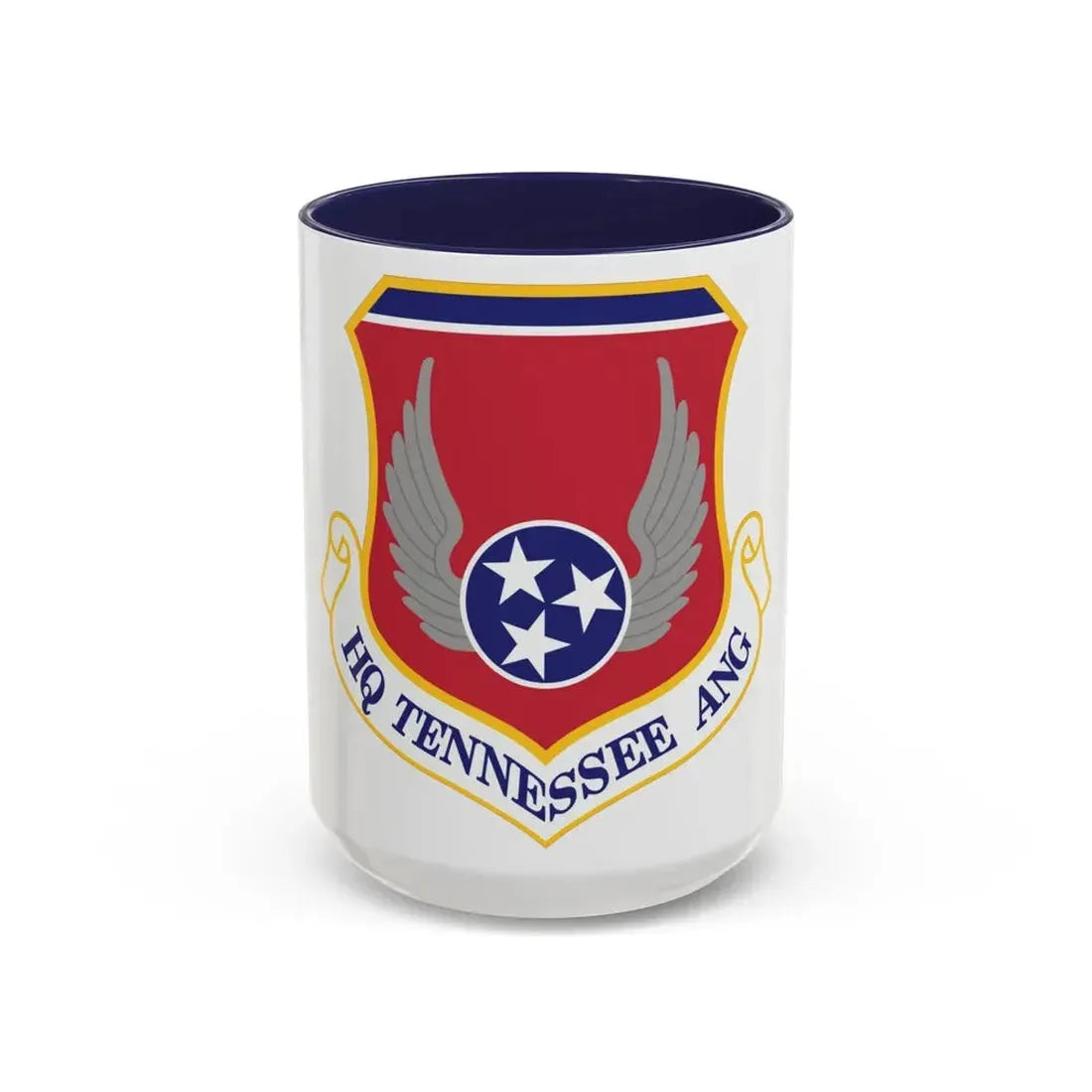 HQ Tennessee Air National Guard (U.S. Air Force) Accent Coffee Mug 15oz Navy - Go Mug Yourself