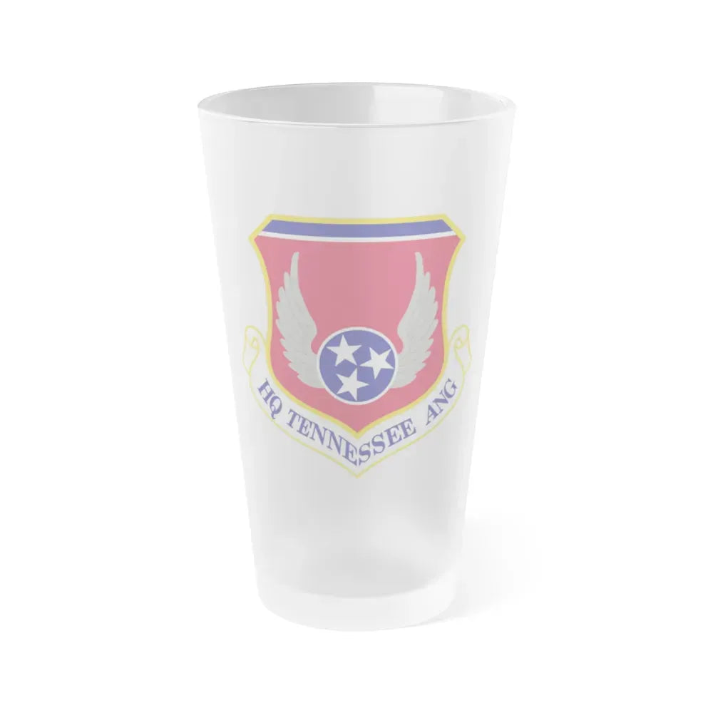 HQ Tennessee Air National Guard (U.S. Air Force) Frosted Pint Glass 16oz Default Title - Go Mug Yourself