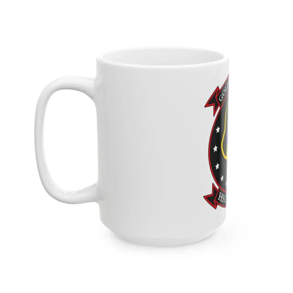 HSC 12 Golden Falcons (U.S. Navy) White Coffee Mug - Go Mug Yourself