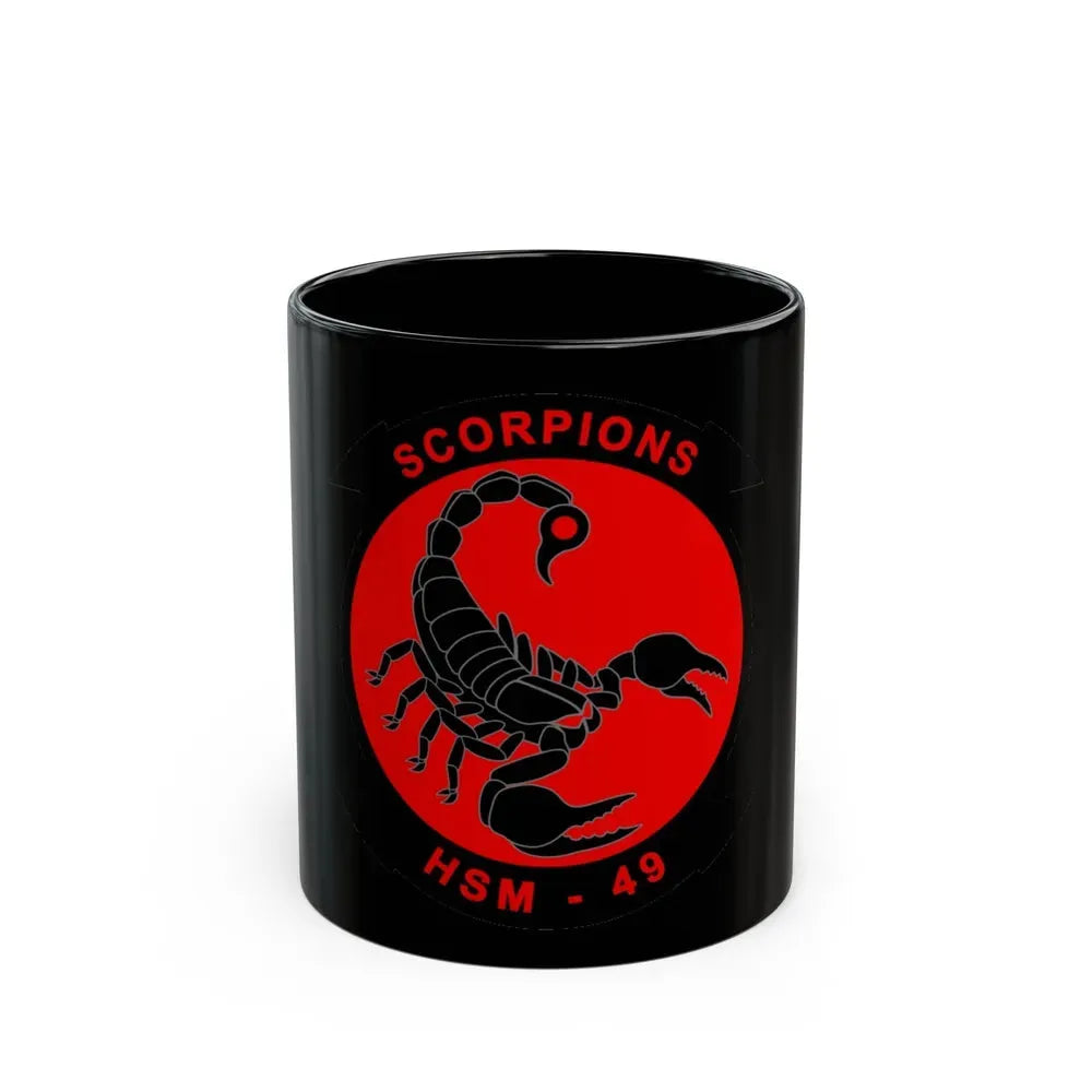 HSM 49 Helicopter Maritime Strike Squadron 49 (U.S. Navy) Black Coffee Mug 11oz - Go Mug Yourself