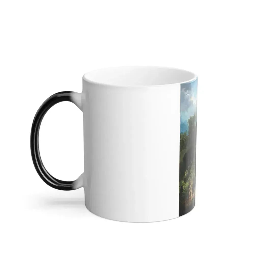 Hubert Robert (1733-1808) Bathing Pool - Oil on canvas 1777 - Color Changing Mug 11oz - Go Mug Yourself