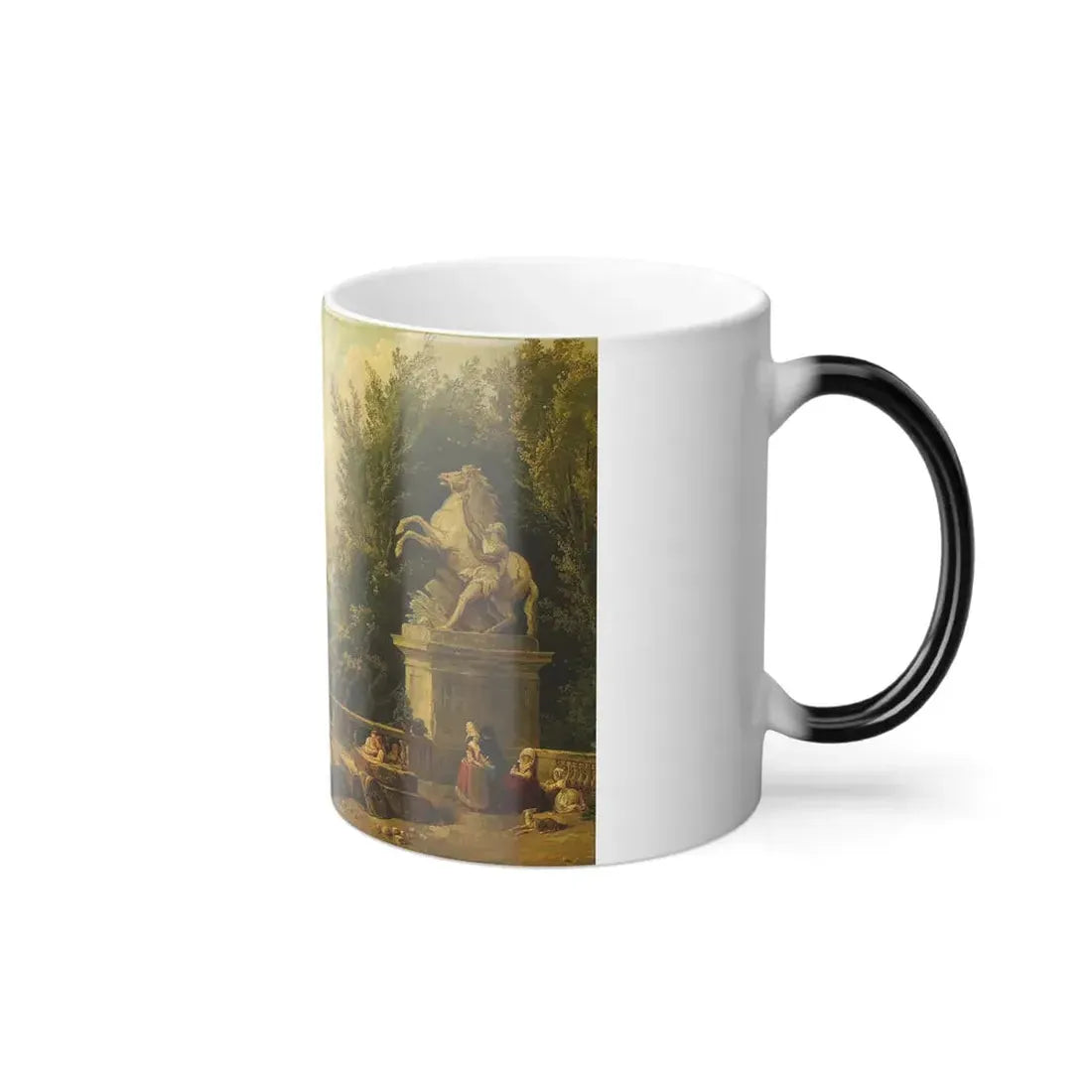 Hubert Robert (1733-1808) Ruins on the Terrace in Marly Park - Color Changing Mug 11oz - Go Mug Yourself