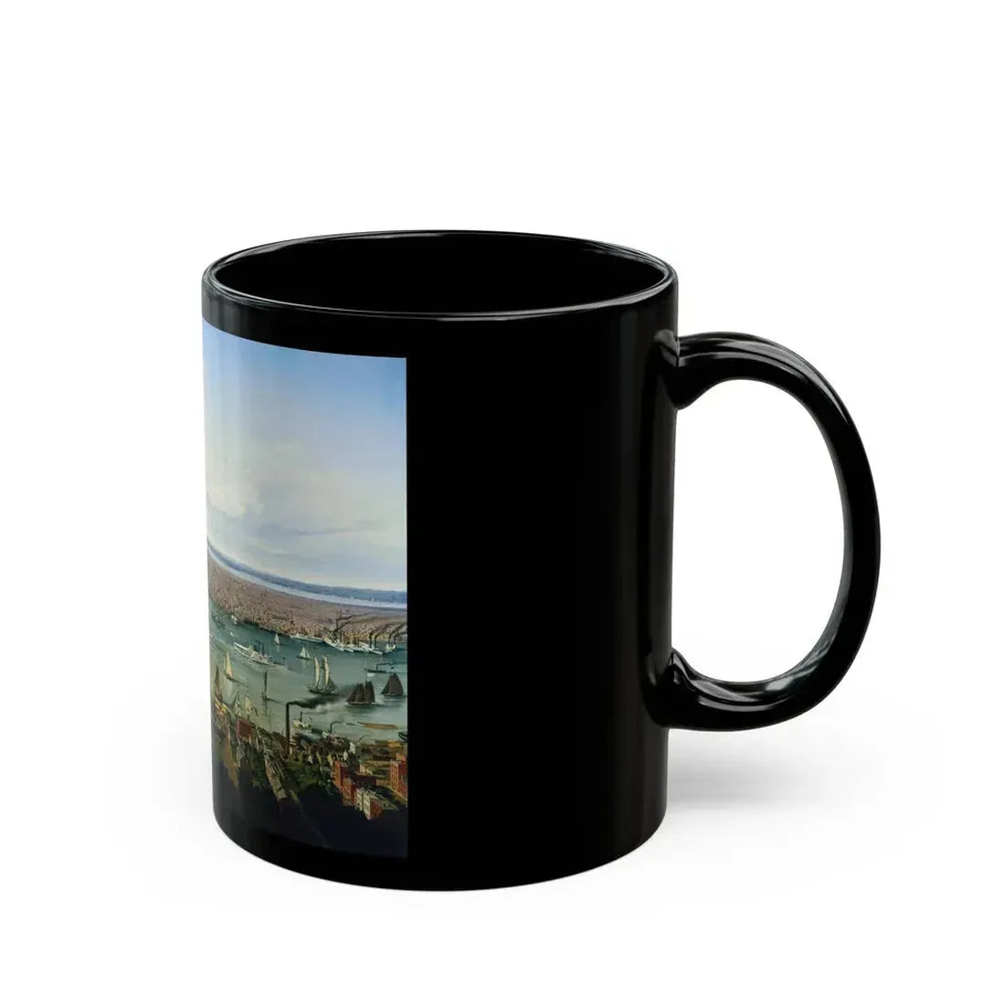 Hubert Sattler (1817-1904) New York - 1854 - Black Coffee Mug - Go Mug Yourself