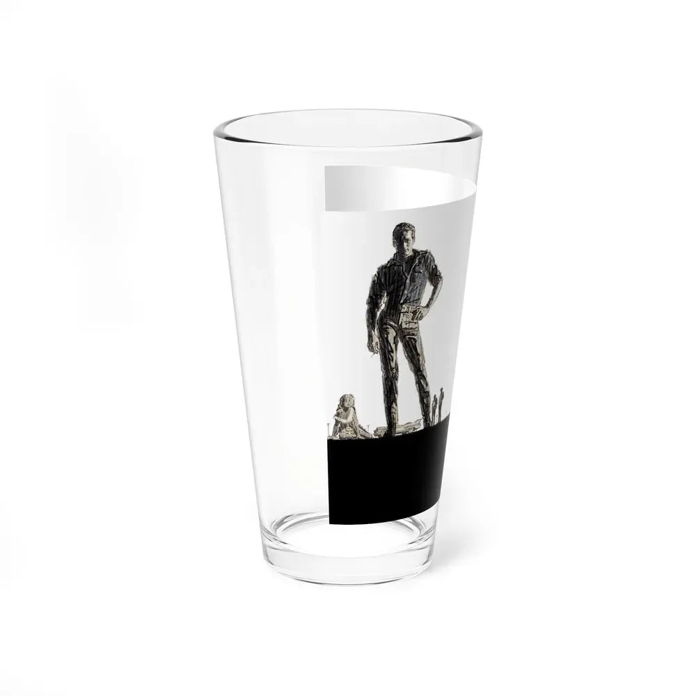 Hud, The Man with the Barbed Wire Soul, original movie poster artwork, 1963 - Pint Glass 16oz - Go Mug Yourself