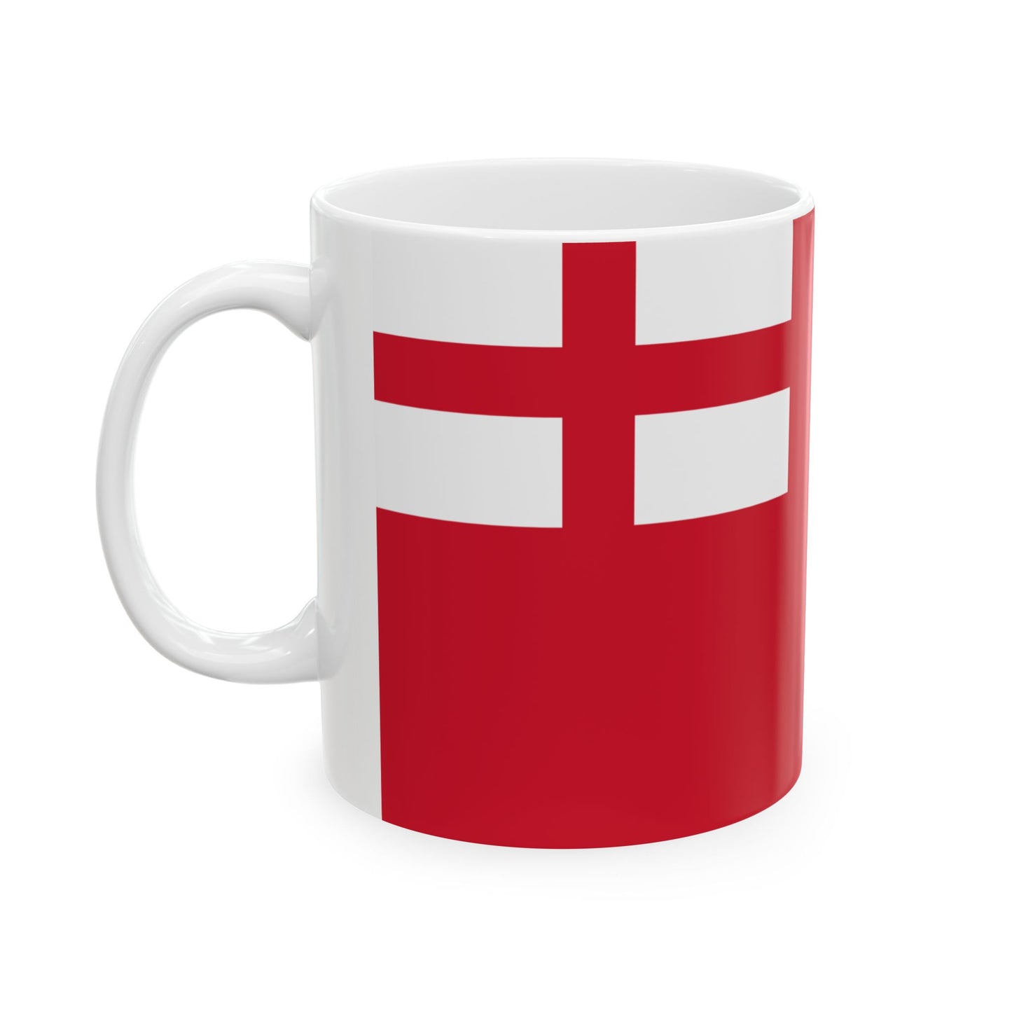 Hudsons Bay Company Flag 1682-1707 (Canada) White Coffee Mug-Go Mug Yourself