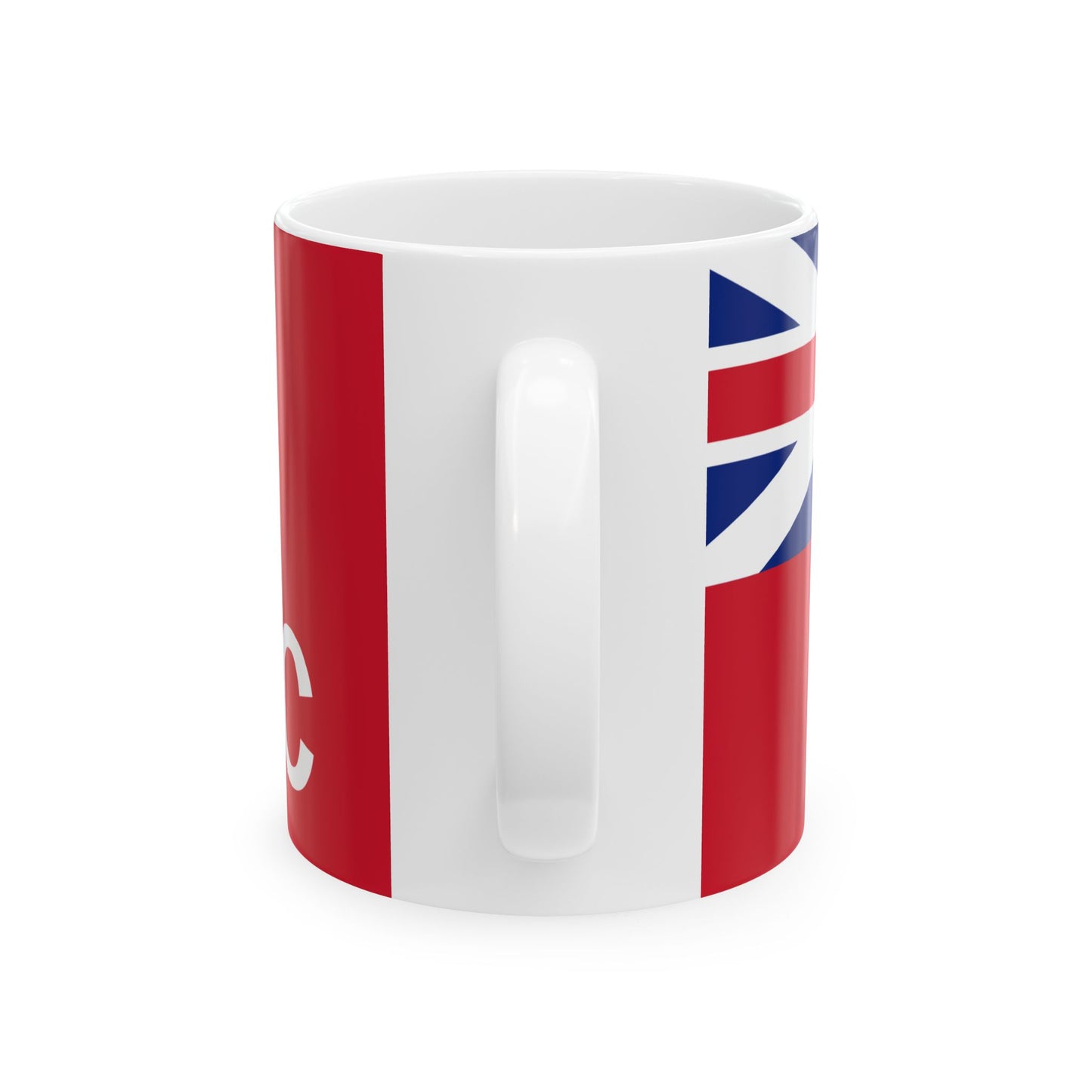 Hudsons Bay Company Flag 1707-1801 (Canada) White Coffee Mug-Go Mug Yourself