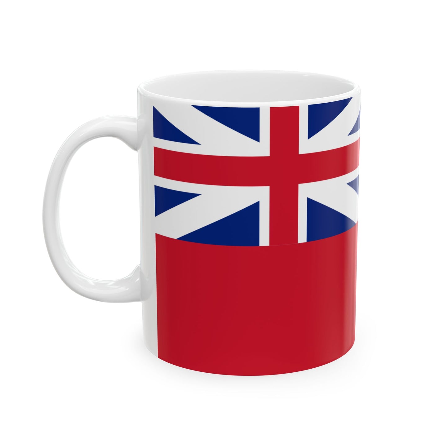 Hudsons Bay Company Flag 1707-1801 (Canada) White Coffee Mug-Go Mug Yourself