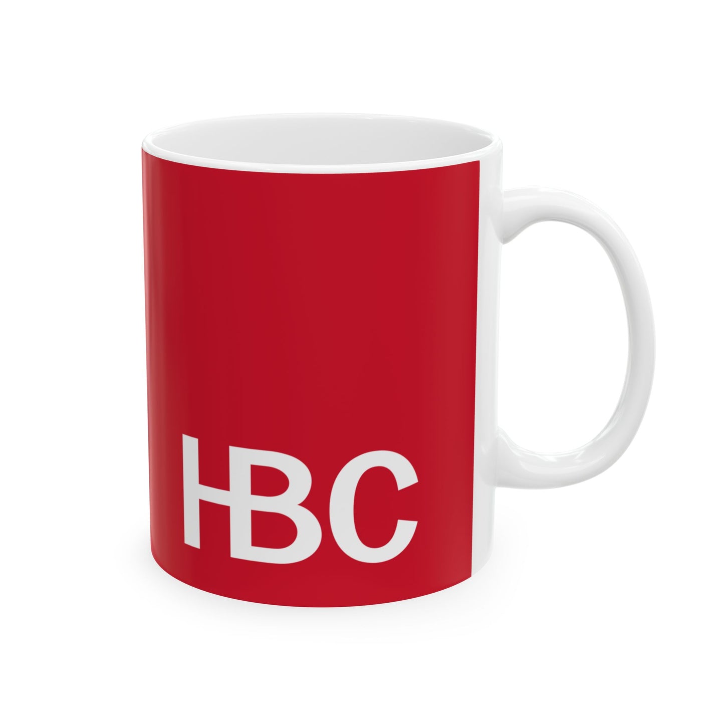 Hudsons Bay Company Flag 1707-1801 (Canada) White Coffee Mug-Go Mug Yourself