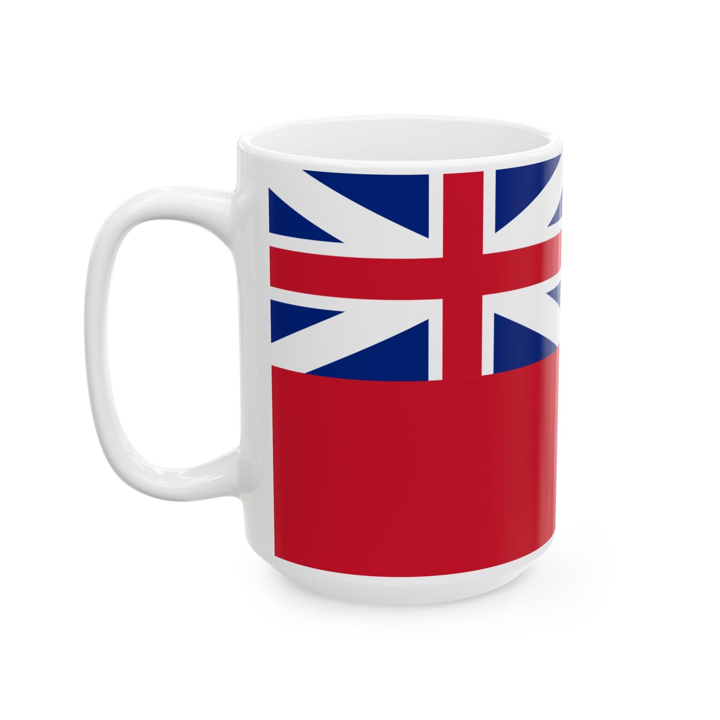 Hudsons Bay Company Flag 1707-1801 (Canada) White Coffee Mug-Go Mug Yourself