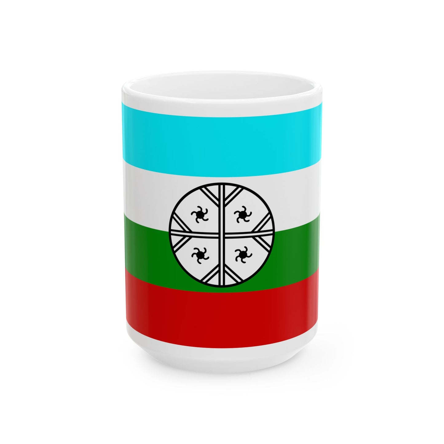 Huenteche flag (Chile) White Coffee Mug-15oz-Go Mug Yourself