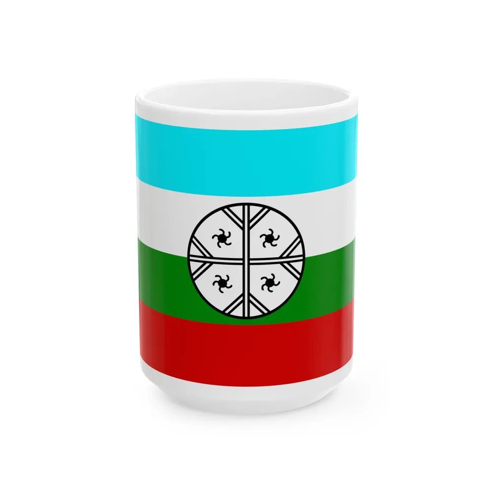Huenteche flag (Chile) White Coffee Mug 15oz - Go Mug Yourself