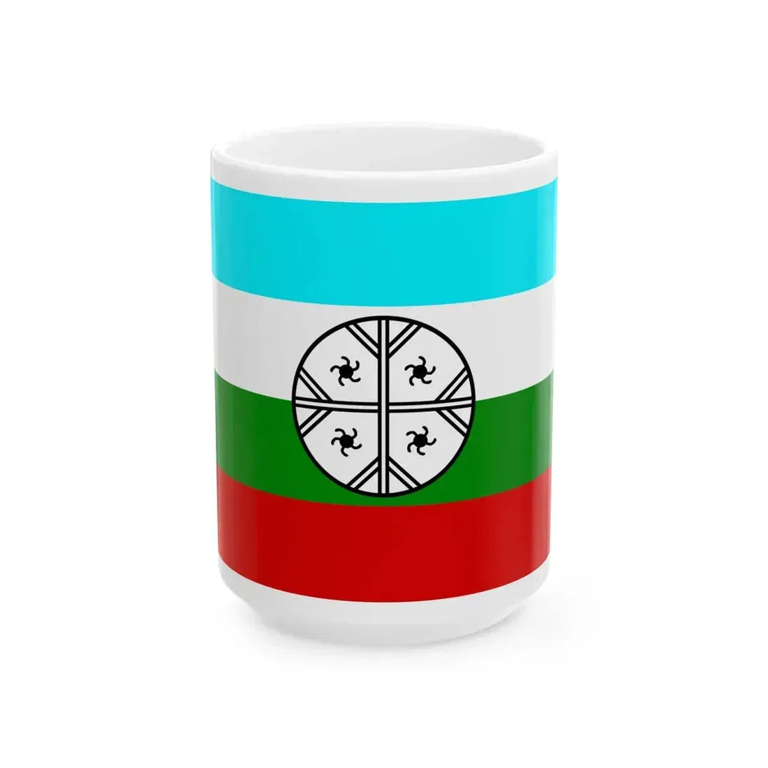 Huenteche flag (Chile) White Coffee Mug 15oz - Go Mug Yourself
