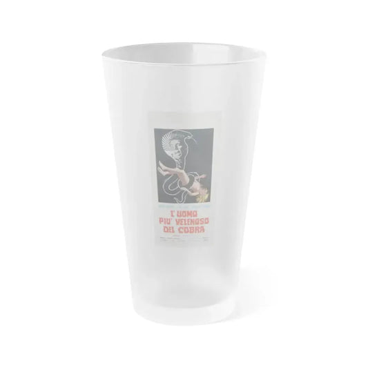 HUMAN COBRAS 1971 Movie Poster - Frosted Pint Glass 16oz 16oz Frosted - Go Mug Yourself