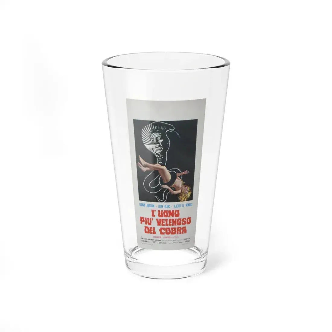 HUMAN COBRAS 1971 Movie Poster - Pint Glass 16oz 16oz - Go Mug Yourself