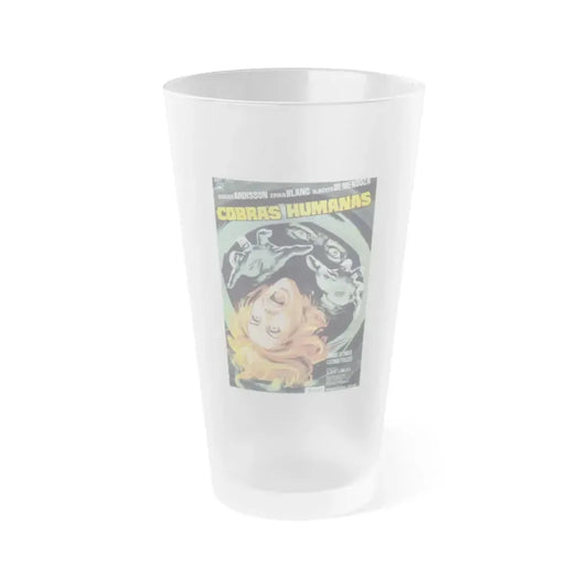 HUMAN COBRAS (2) 1971 Movie Poster - Frosted Pint Glass 16oz 16oz Frosted - Go Mug Yourself