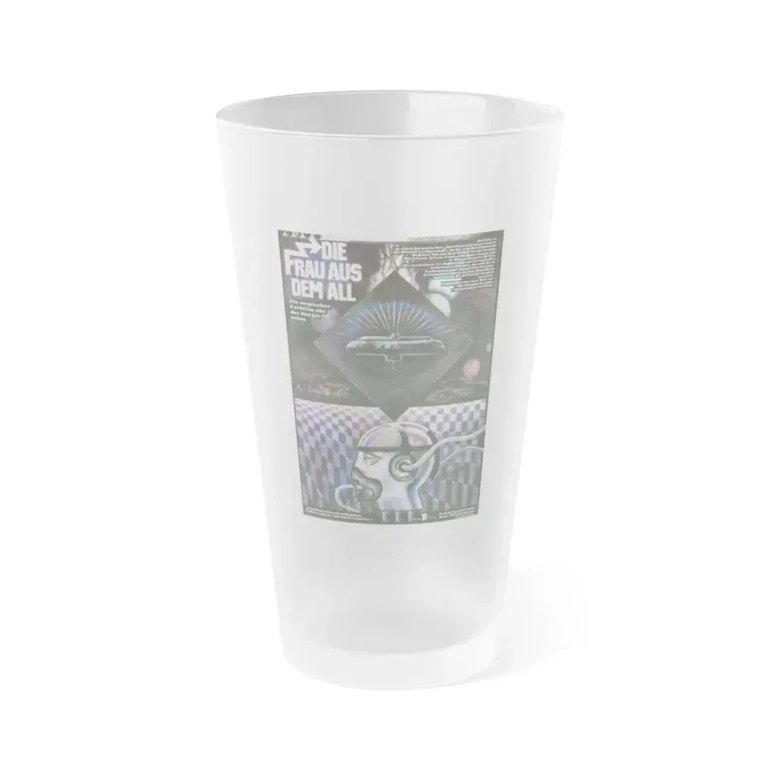 HUMANOID WOMAN 1981 Movie Poster - Frosted Pint Glass 16oz 16oz Frosted - Go Mug Yourself