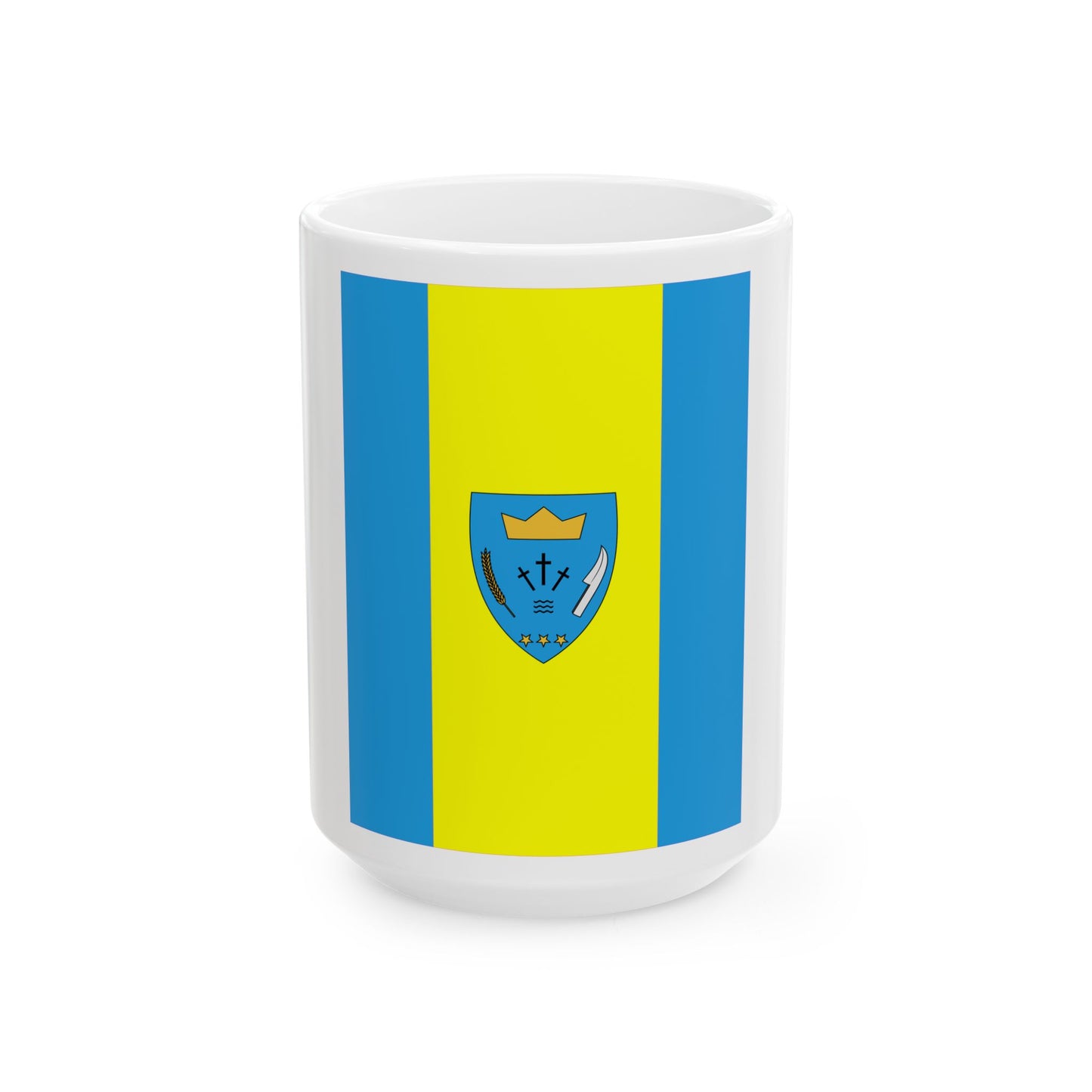 HUN Egyhazasdengeleg Flag (Hungary) White Coffee Mug-15oz-Go Mug Yourself