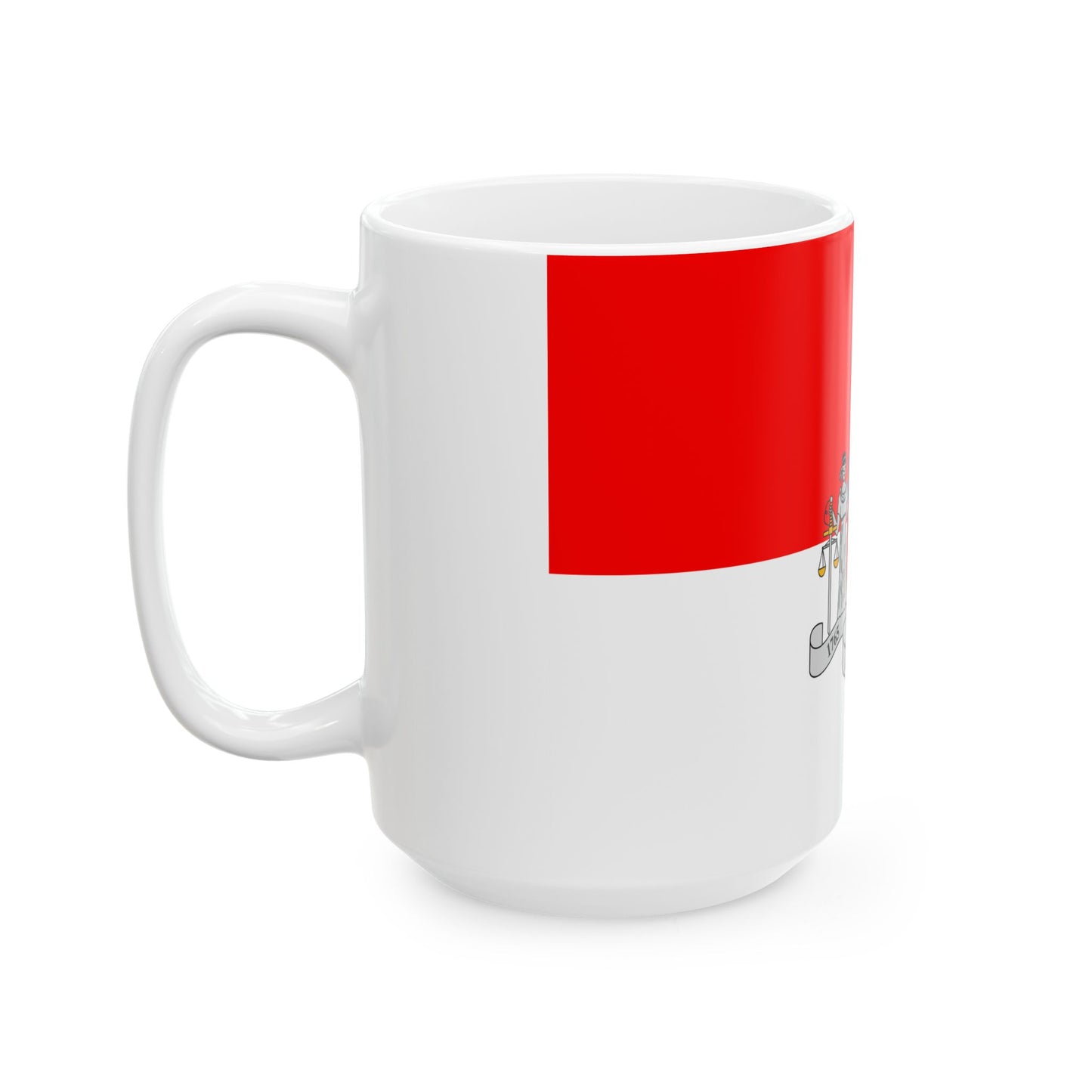 HUN Lovasbereny zaszlo (Hungary) White Coffee Mug-Go Mug Yourself