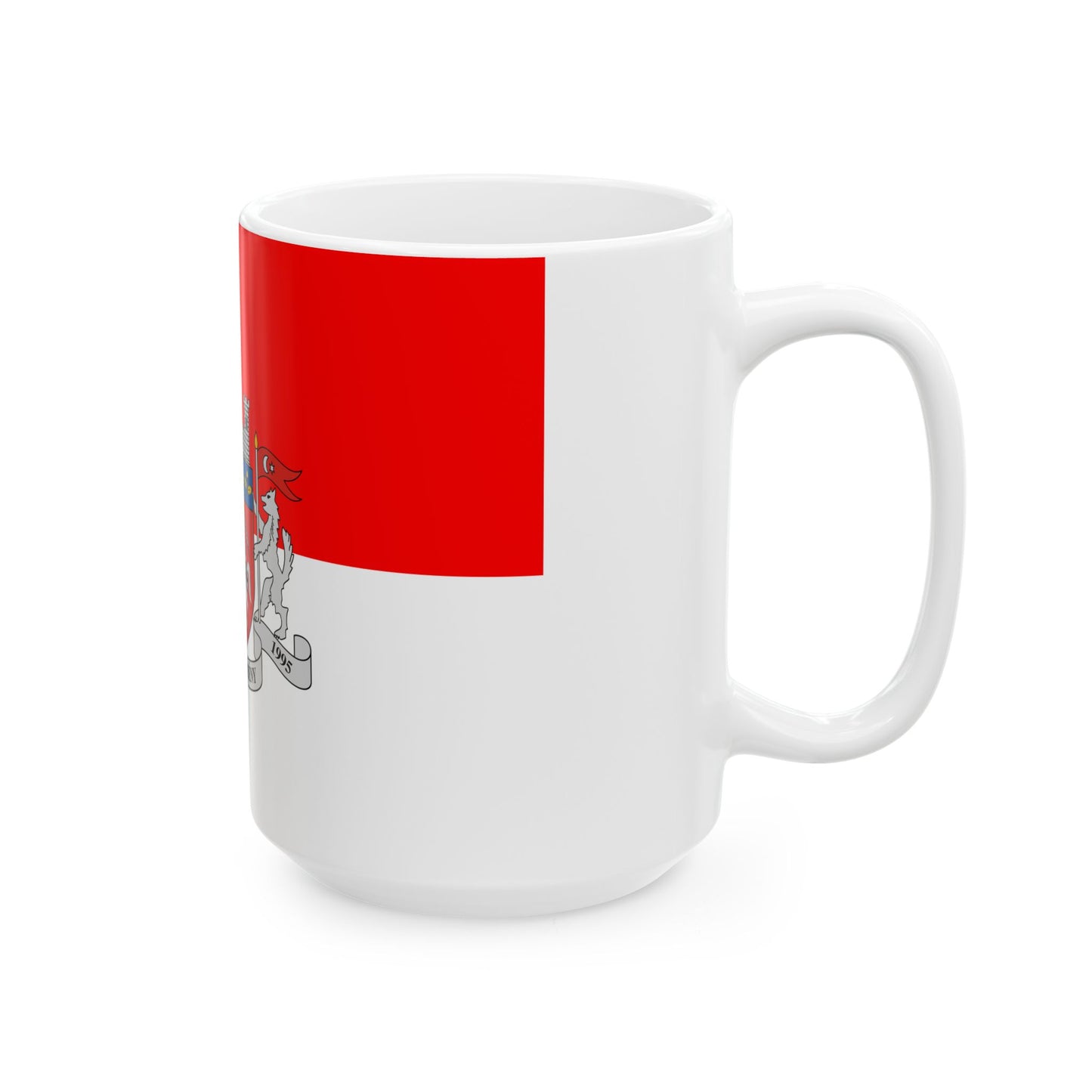 HUN Lovasbereny zaszlo (Hungary) White Coffee Mug-Go Mug Yourself