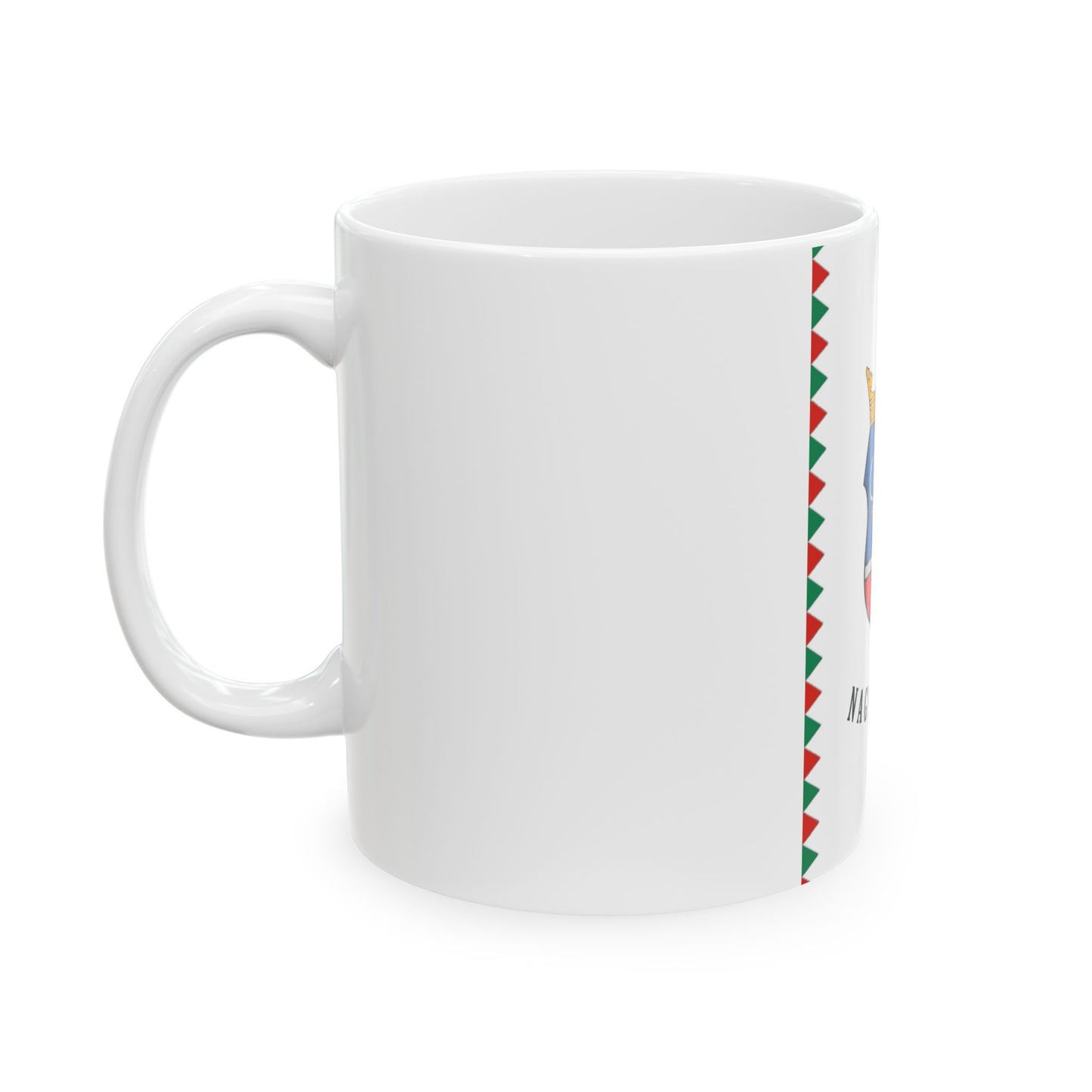 HUN Nagyszenas zaszlo (Hungary) White Coffee Mug-Go Mug Yourself