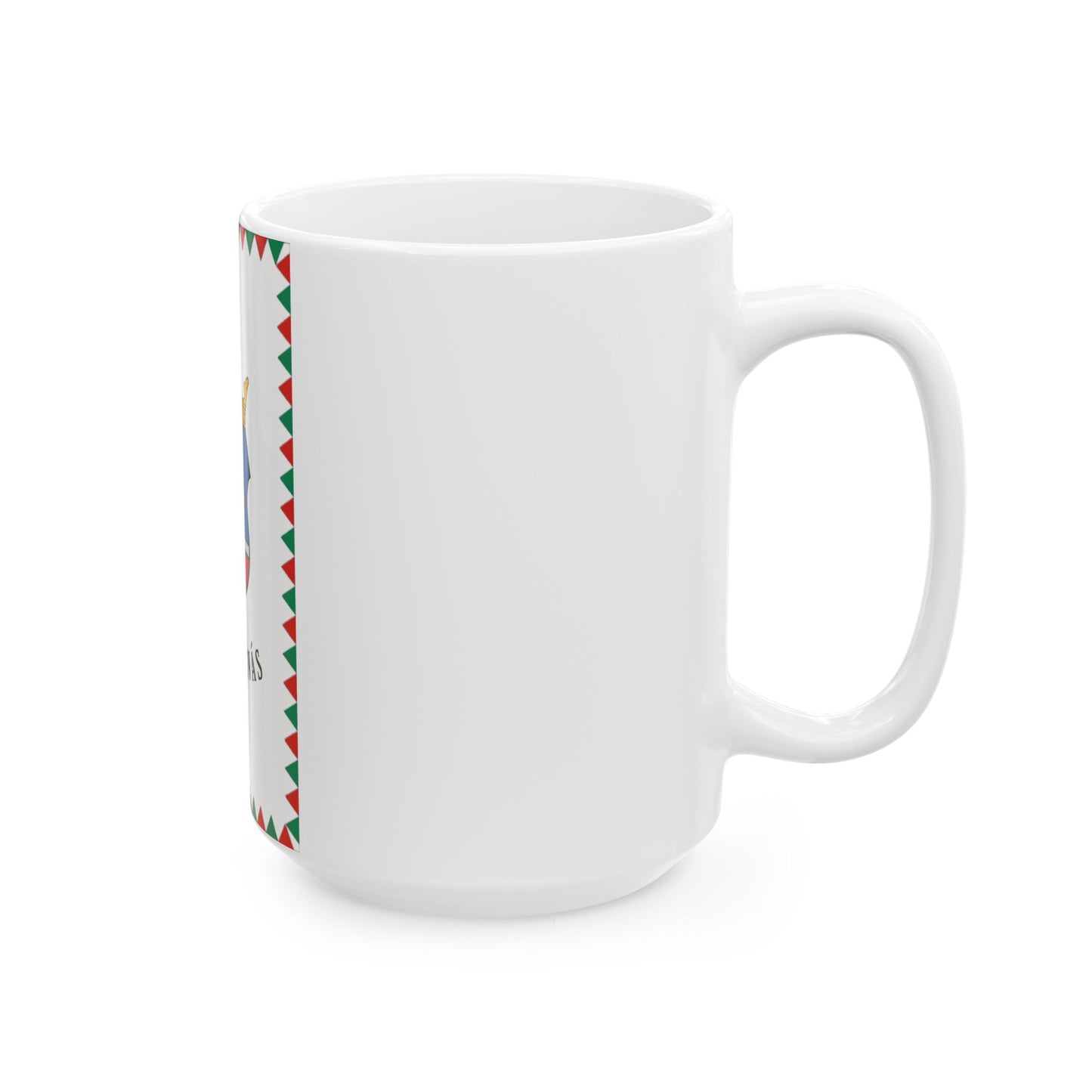 HUN Nagyszenas zaszlo (Hungary) White Coffee Mug-Go Mug Yourself