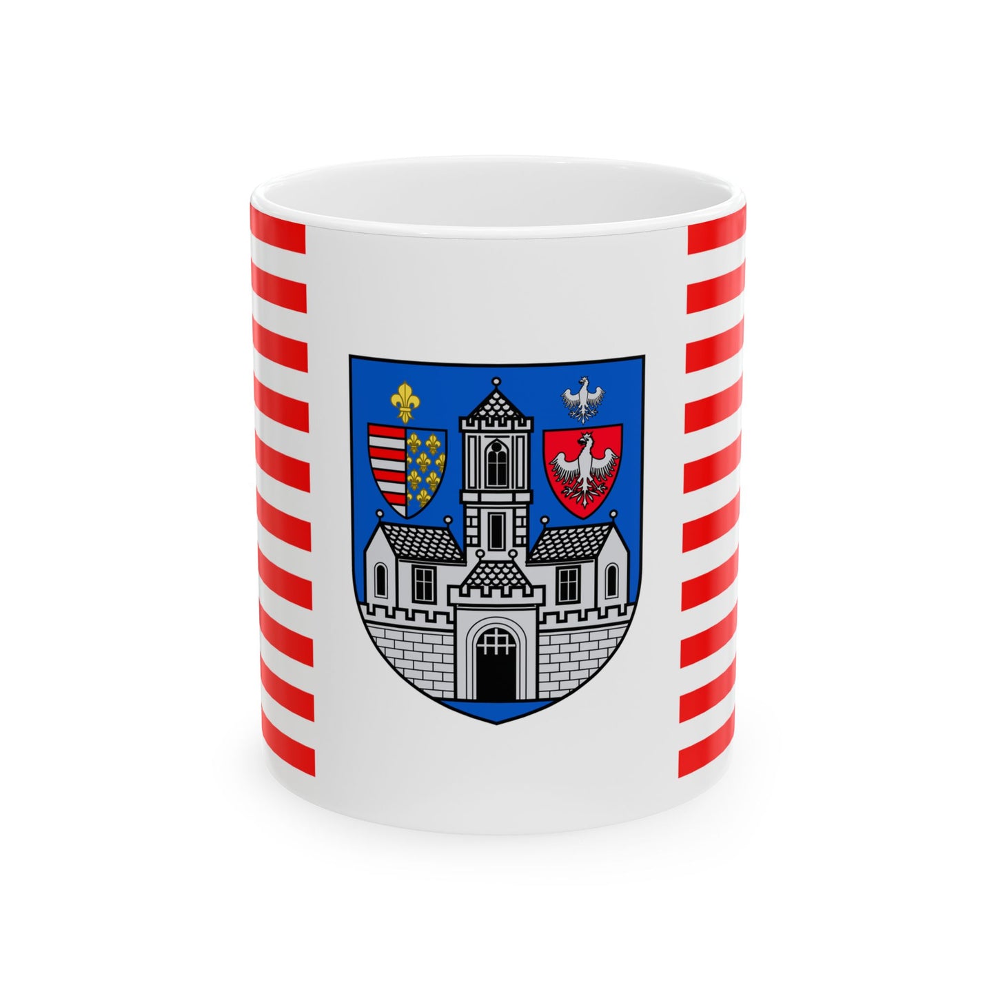 HUN Obuda flag (Hungary) White Coffee Mug-11oz-Go Mug Yourself