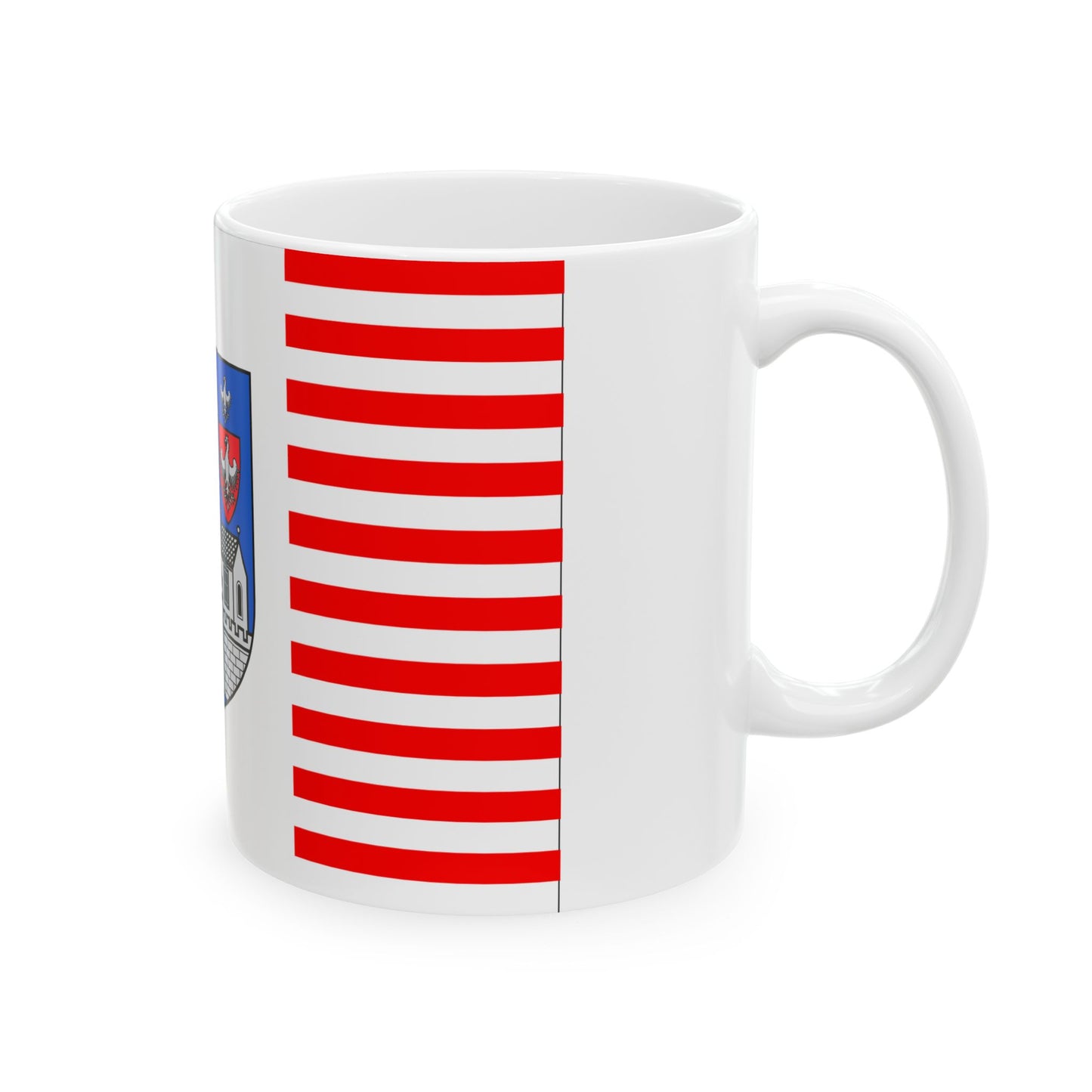 HUN Obuda flag (Hungary) White Coffee Mug-Go Mug Yourself