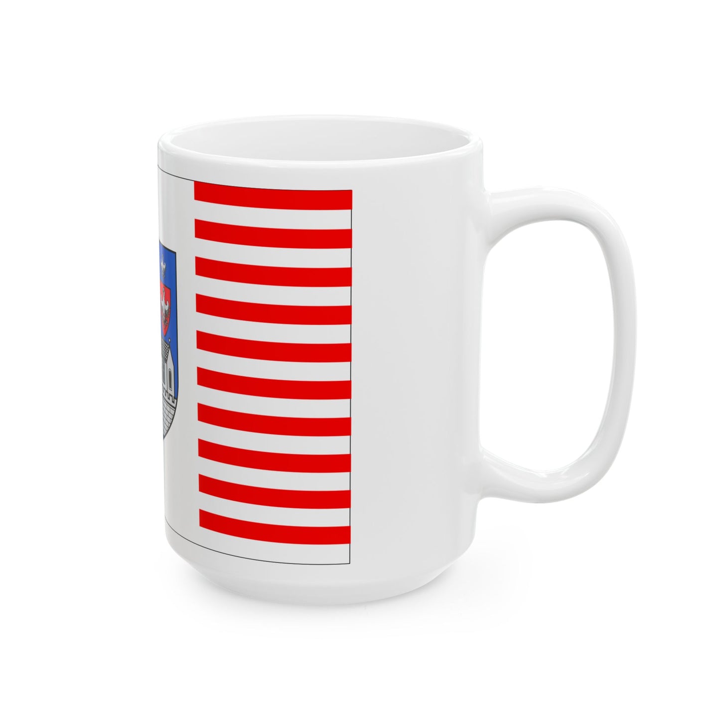HUN Obuda flag (Hungary) White Coffee Mug-Go Mug Yourself