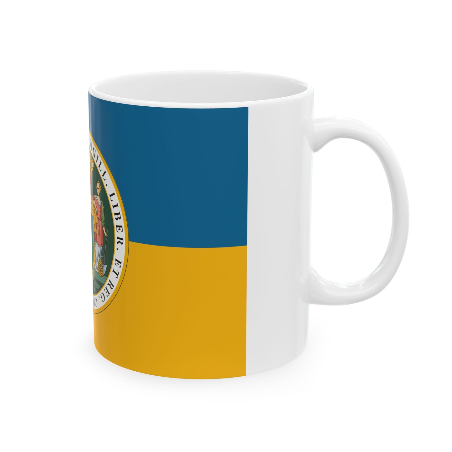 HUN Pecs flag (Hungary) White Coffee Mug-Go Mug Yourself