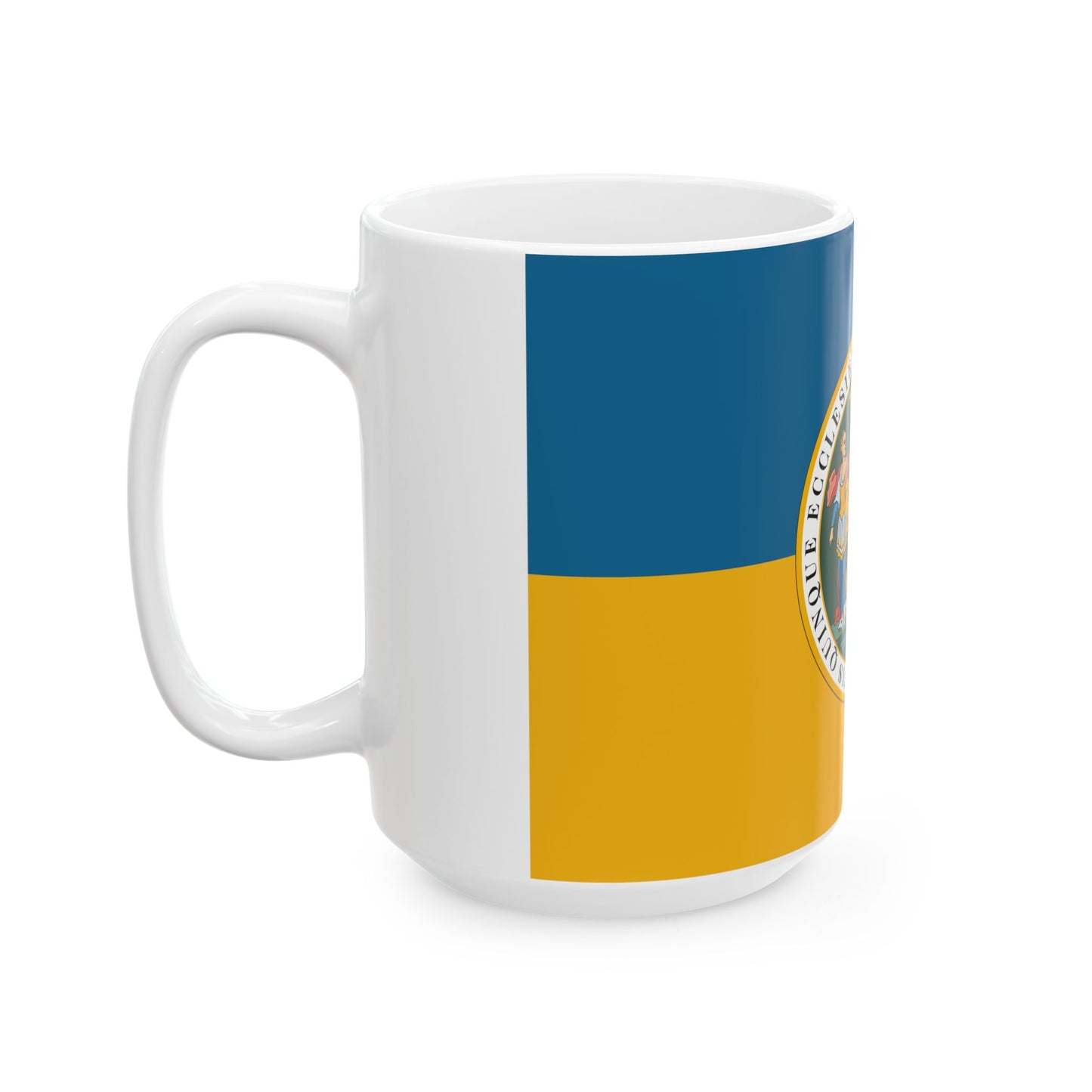HUN Pecs flag (Hungary) White Coffee Mug-Go Mug Yourself