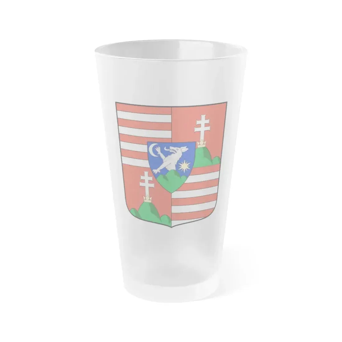 Hungary Country History John I of Hungary (Szapolyai) (1526-1540) - Frosted Pint Glass 16oz 16oz Frosted - Go Mug Yourself