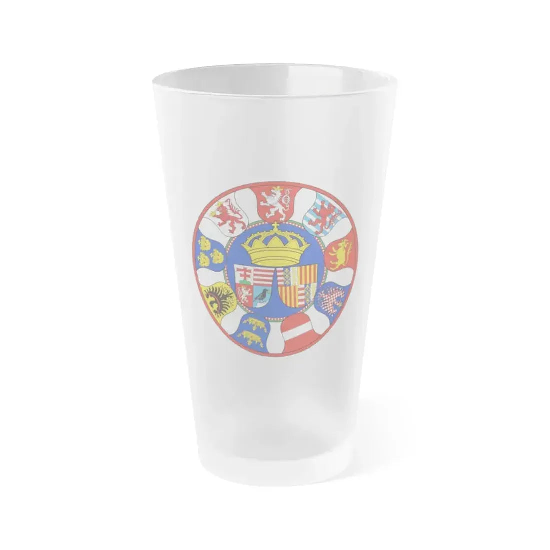 Hungary Country History Mathias Corvinus (1458-1490) - Frosted Pint Glass 16oz 16oz Frosted - Go Mug Yourself