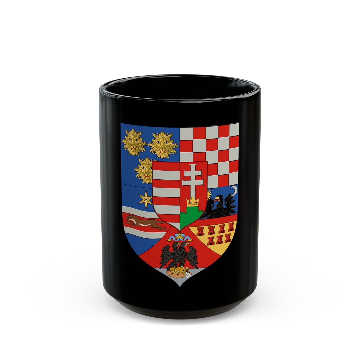 Hungary Country History Mid (1867) - Black Coffee Mug-15oz-Go Mug Yourself