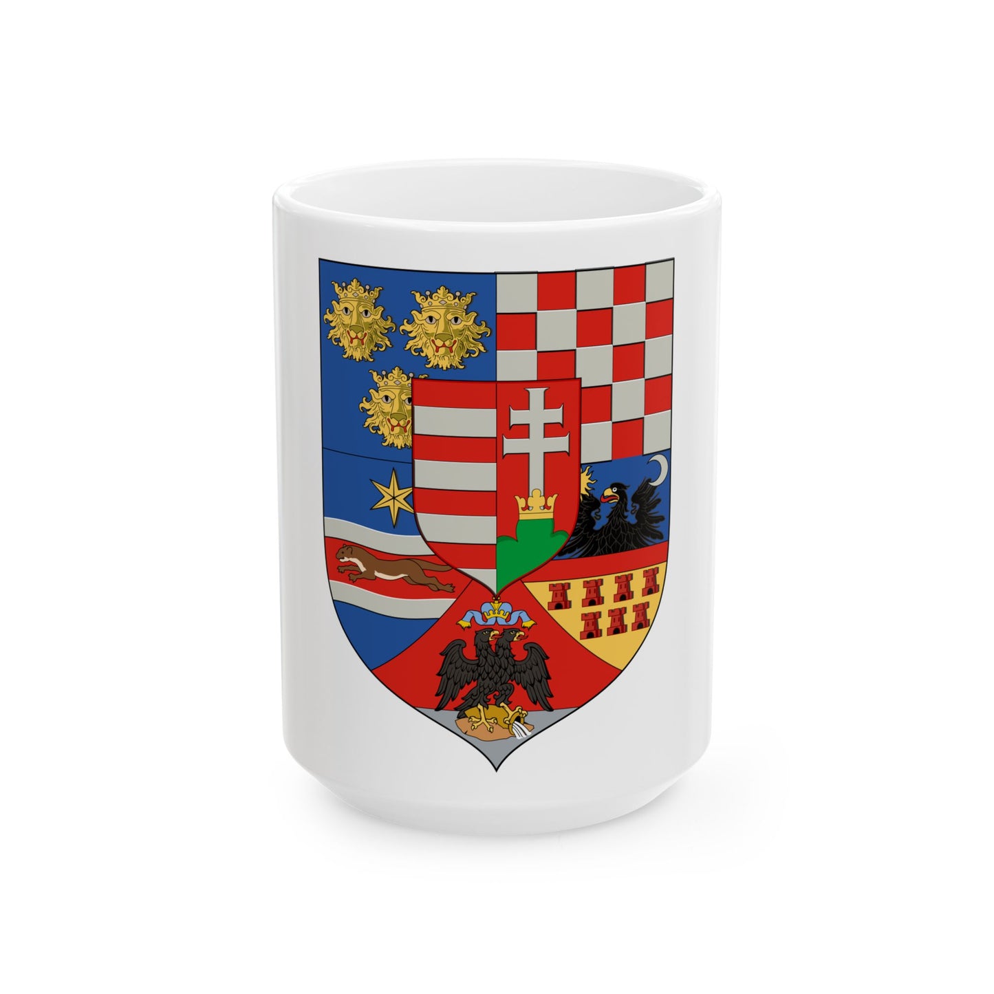Hungary Country History Mid (1867) - White Coffee Mug-15oz-Go Mug Yourself