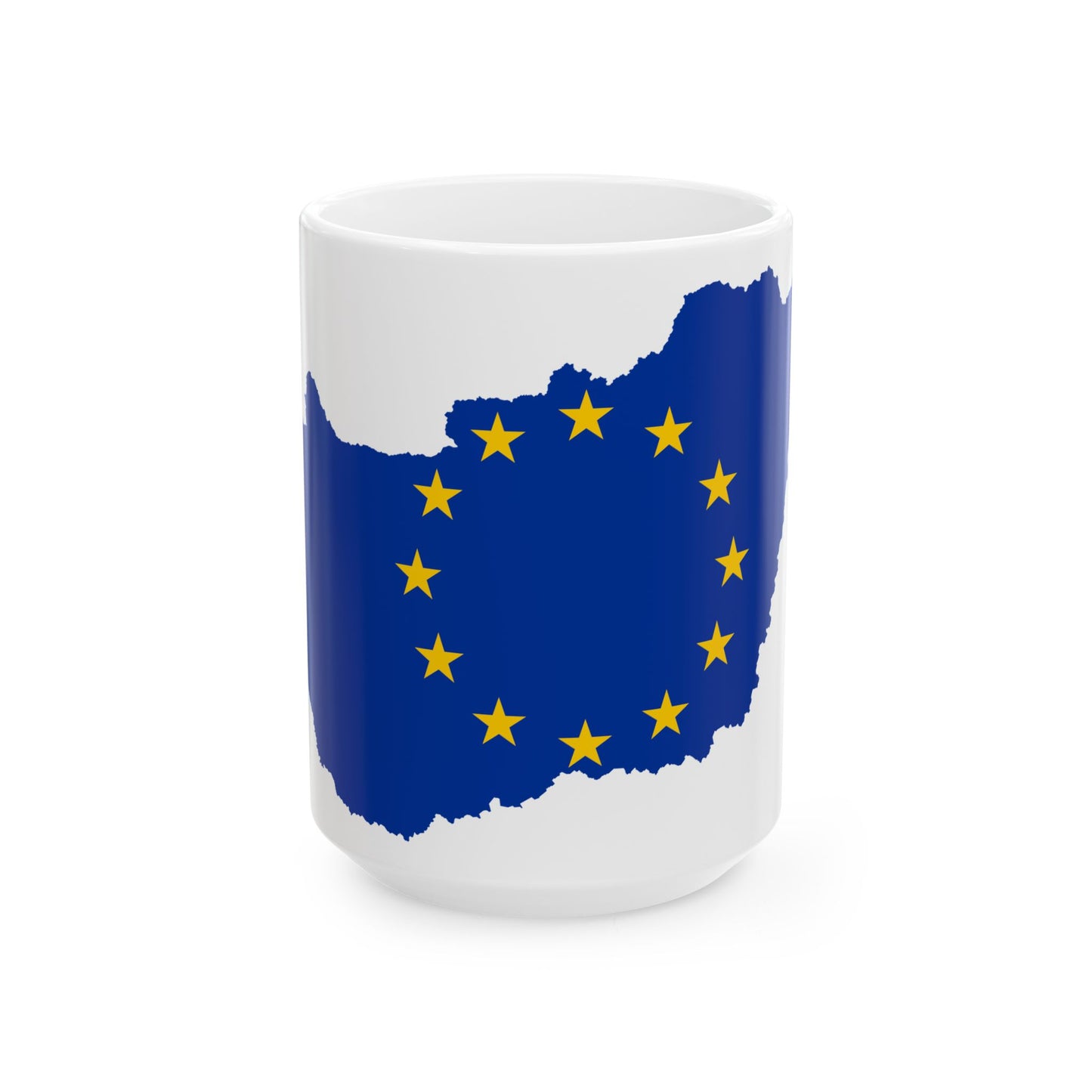 Hungary EU (Hungary) White Coffee Mug-15oz-Go Mug Yourself