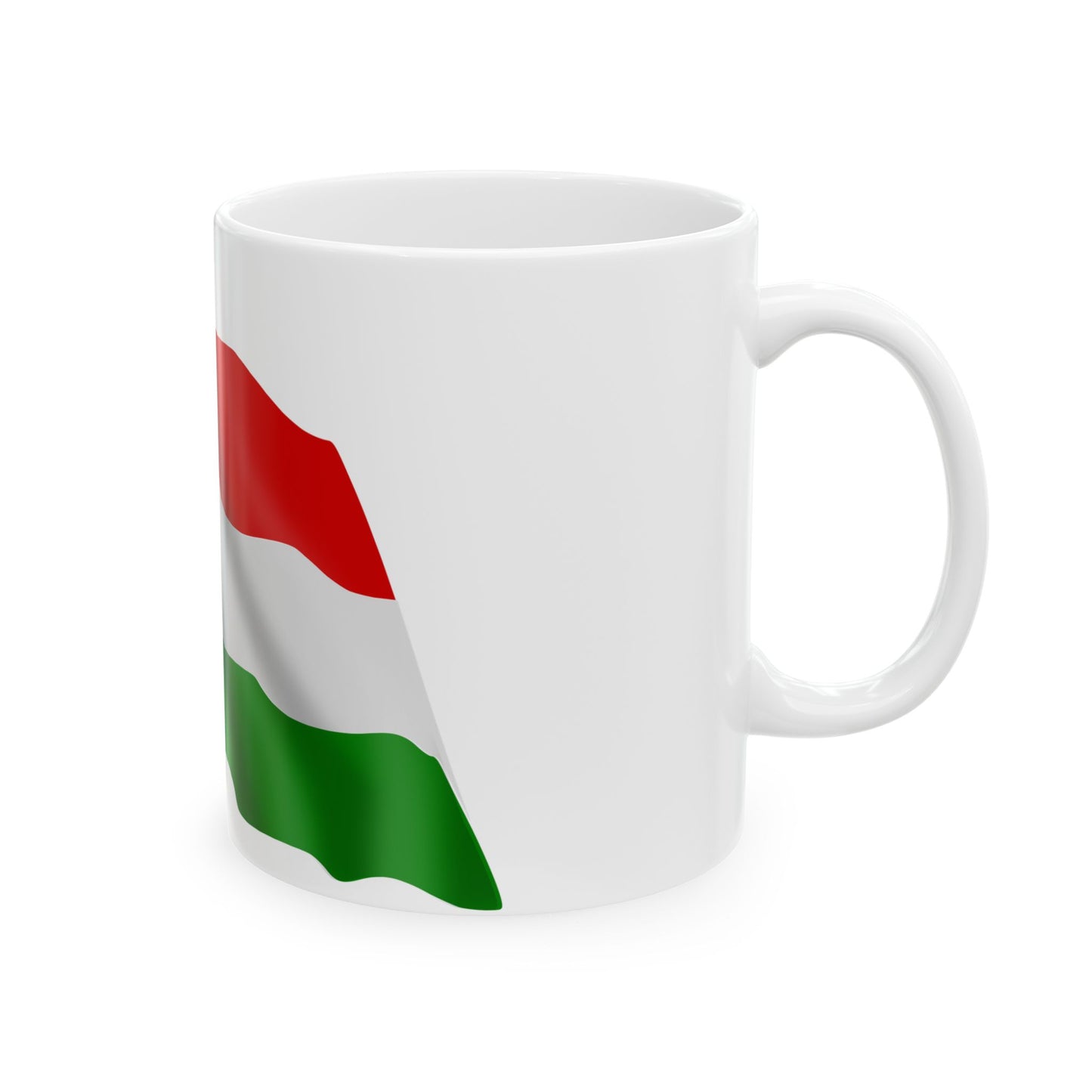 Hungary-flag (Hungary) White Coffee Mug-Go Mug Yourself