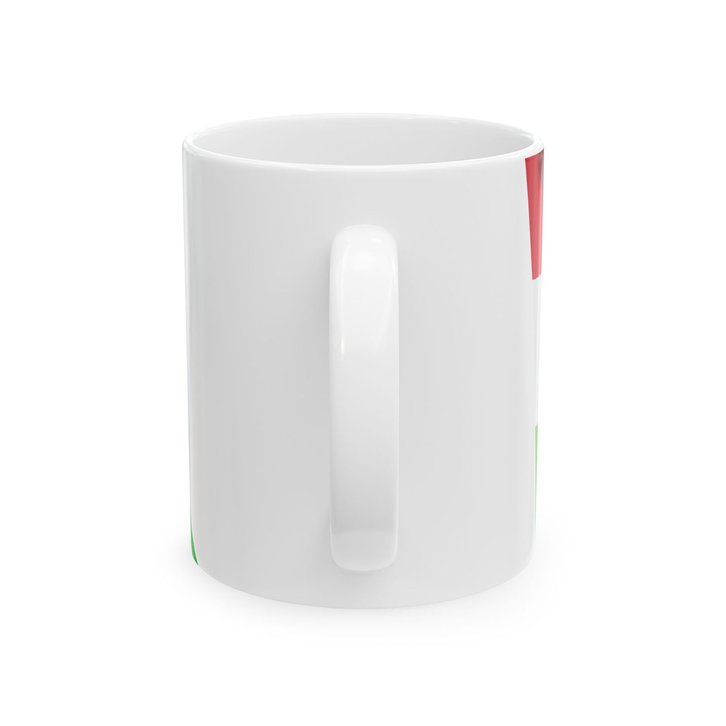 Hungary flag waving icon (Hungary) White Coffee Mug-Go Mug Yourself