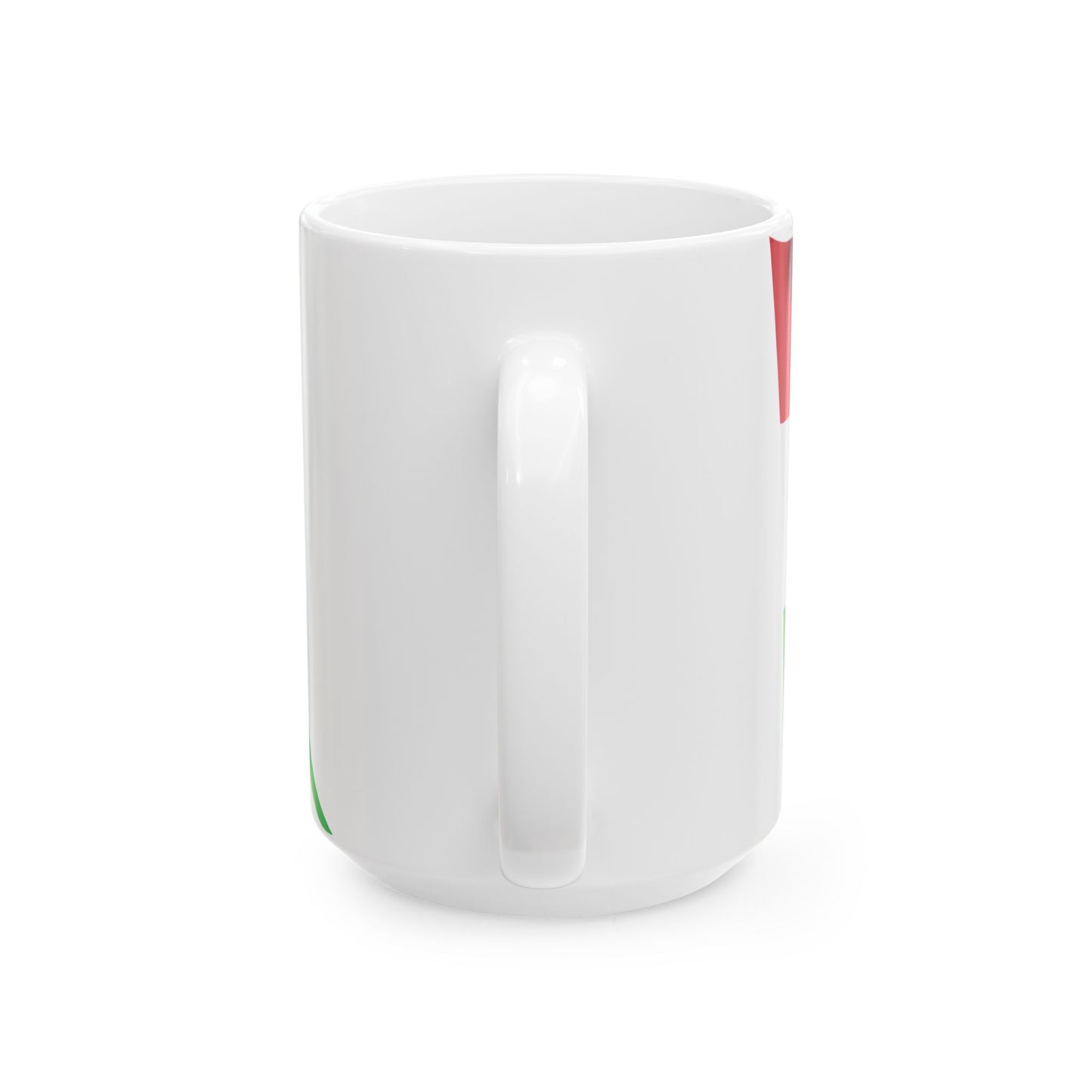 Hungary flag waving icon (Hungary) White Coffee Mug-Go Mug Yourself